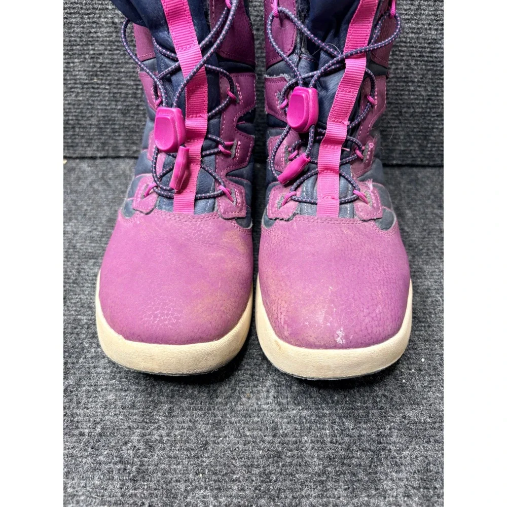 Merrell Kids Berry Navy Leather Insulated Snow Boots MK167147 Size 5M